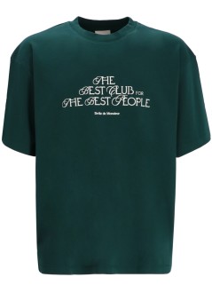 drôle de monsieur t-shirt manle t-shirt "the best club" - its273co002dgn dark green