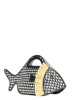 staud handbag mujer cleo fish basket bag - h25p4029rv blnt