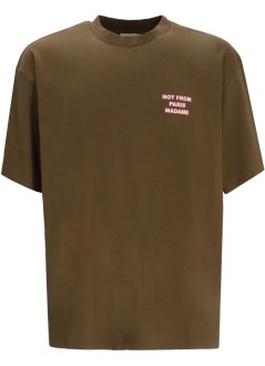 drôle de monsieur camiseta hombre le t-shirt slogan - its203co002kk kaki