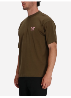 drôle de monsieur camiseta hombre le t-shirt slogan - its203co002kk kaki