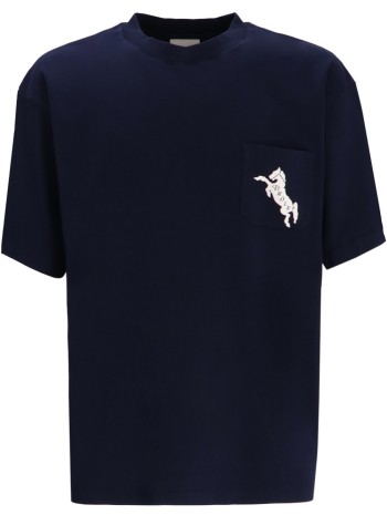 drôle de monsieur camiseta hombre le t-shirt emblème chevaux - its278co002ny navy