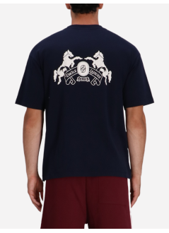 drôle de monsieur camiseta hombre le t-shirt emblème chevaux - its278co002ny navy