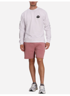 new amsterdam t-shirt manlogo longsleeve - 2501186001 white black