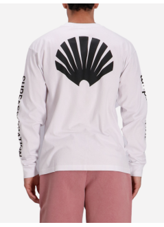 new amsterdam t-shirt manlogo longsleeve - 2501186001 white black