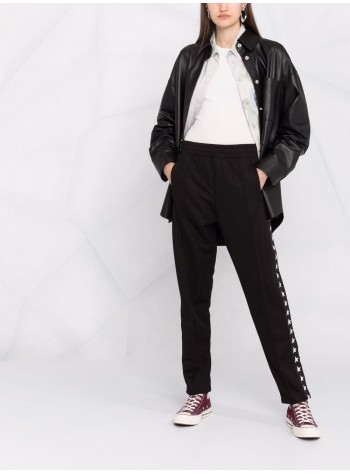golden goose pant  womanstar/ joggings dorotea  wide leg/ triacetate/ stars strip - gwp00877p000521 80203 2