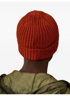 c.p.company gorras hombre knit cap in extrafine merino wool - 19cmac742a005509a 438