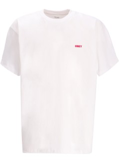 obey t-shirt manobey art studio flowers - 165264234 wht