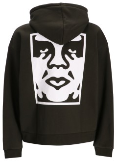 obey sweater manbold icon extra heavy hood - 112470244 blk