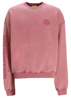 new amsterdam sweater manloo crewneck sweater embro washed - 2501069002 dusty rose