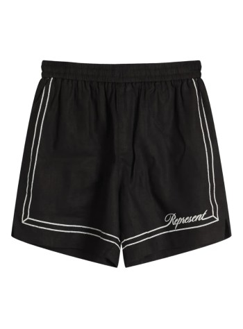 represent pantalon corto hombre border short - mlm100299 jet black