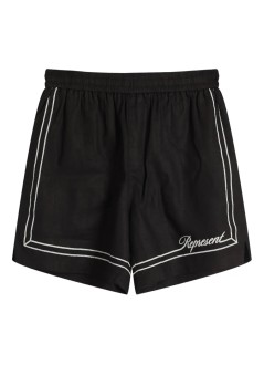 represent pantalon corto hombre border short - mlm100299 jet black