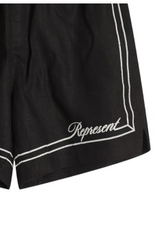 represent pantalon corto hombre border short - mlm100299 jet black