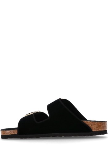 birkenstock sandal womanarizona bb exq tex velvet - 1030056 black 2