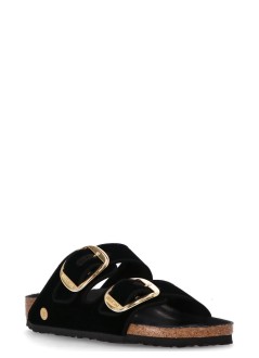 birkenstock sandalia mujer arizona bb exq tex velvet - 1030056 black