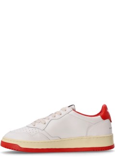 autry sneaker manmedalist low man m kitsune - aulmmk02 wht red