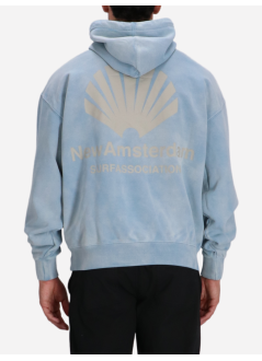 new amsterdam sweater manloo hoodie sweater washed - 2501070004 blue