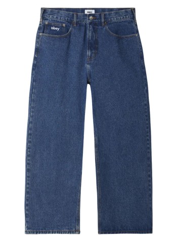 obey pantalon jeans hombre bigwig baggy denim stone - 142010087 stn