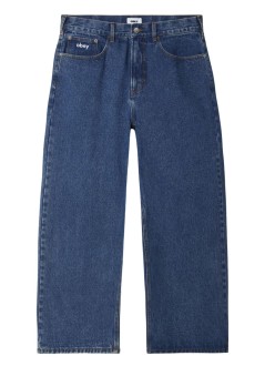 obey pantalon jeans hombre bigwig baggy denim stone - 142010087 stn