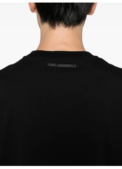 karl lagerfeld camiseta hombre t-shirt crewneck - 755061554242 990