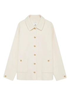 anine bing outerwear womanluca jacket - a0110442ivy1 ivory