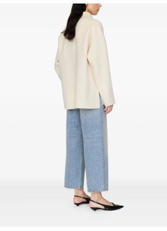 anine bing outerwear womanluca jacket - a0110442ivy1 ivory