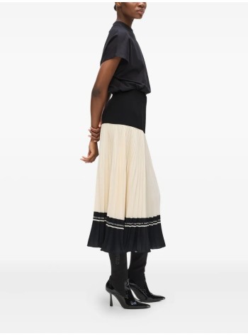 karl lagerfeld skirt womanelevated pleated skirt - a4w12014 999 2