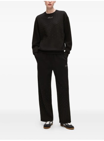 karl lagerfeld sweater womanrhinestone rain sweatshirt - a4w20038 999 2