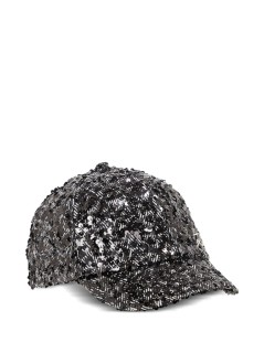 karl lagerfeld cap womank signature herringbone cap - a4w33005 2em