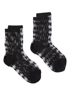 karl lagerfeld calcetines mujer k monogram mesh socks 2p - a3w47032 999