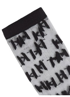 karl lagerfeld calcetines mujer k monogram mesh socks 2p - a3w47032 999