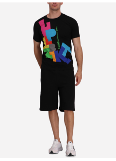 comme des garçons shirt camiseta hombre mens t-shirt knit - fpt002w25 black print