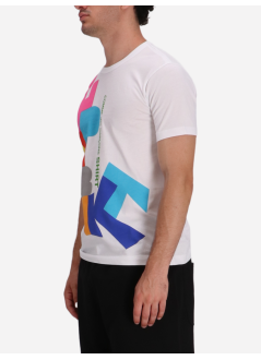 comme des garçons shirt t-shirt manmens t-shirt knit - fpt002w25 white print