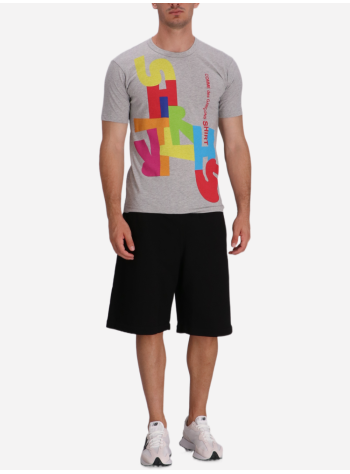 comme des garçons shirt t-shirt manmens t-shirt knit - fpt004w25 top grey print 2
