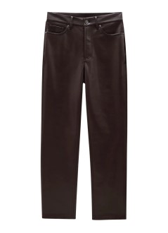 anine bing pant  womanbruno pant - a0310307bwn43 dark brown