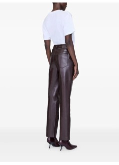 anine bing pant  womanbruno pant - a0310307bwn43 dark brown