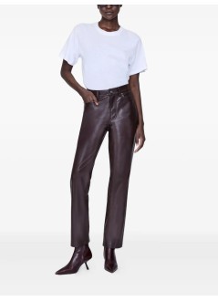 anine bing pant  womanbruno pant - a0310307bwn43 dark brown