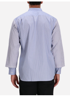 comme des garçons shirt camiseria hombre mens shirt woven - fpb039w25 stripe stripe