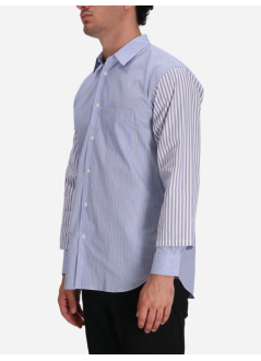 comme des garçons shirt camiseria hombre mens shirt woven - fpb039w25 stripe stripe