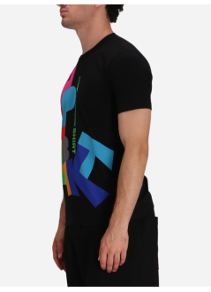 comme des garçons shirt camiseta hombre mens t-shirt knit - fpt002w25 black print