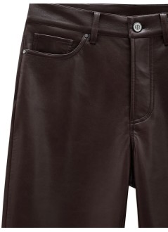 anine bing pant  womanbruno pant - a0310307bwn43 dark brown
