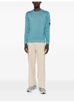c.p.company knitwear manknitwear crew neck in fast dyed merinos - 19cmkn024a003247f 815