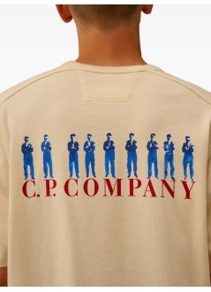 c.p.company t-shirt mant-shirts short sleeve in jersey guscette - 19cmts214a110094w 402