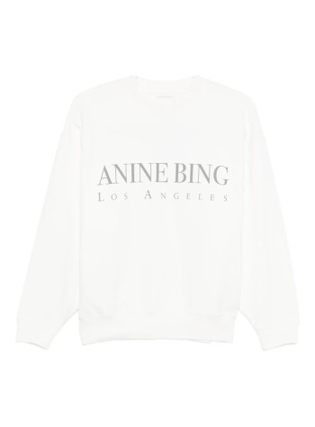 anine bing sudadera mujer jaci sweatshirt los angeles - a0810134ivy1 ivory
