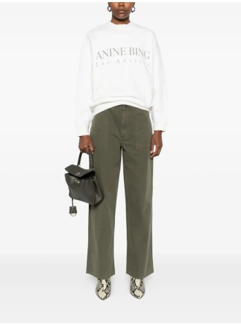 anine bing sudadera mujer jaci sweatshirt los angeles - a0810134ivy1 ivory 2