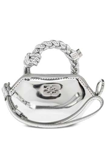 ganni wallet womanganni bou bag nano specchio - a7050 018