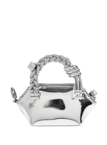 ganni wallet womanganni bou bag nano specchio - a7050 018 2