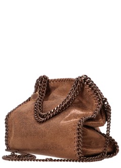stella mccartney crossbody mujer falabella mini bag eco shiny dotted chamois w - 371223wp0615 8200