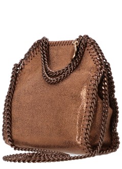 stella mccartney crossbody mujer falabella tiny bag eco shiny dotted chamois w - 391698wp0615 8200