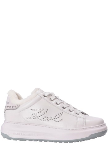 karl lagerfeld sneaker womankapri lug signia studs lo lace - kl67511 11s