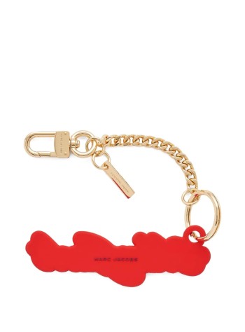 marc jacobs llaveros unisex the cursive logo charm - 2p5sch003s03 657 2